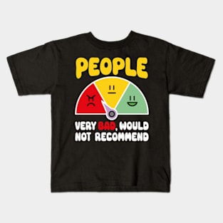 One Star Vote People Funny Rating Review - Fucking Nightmare, Would Not Recommend Kids T-Shirt